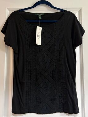 Ralph Lauren Short Sleeve Embroidered Shirt - NWT Small 🖤